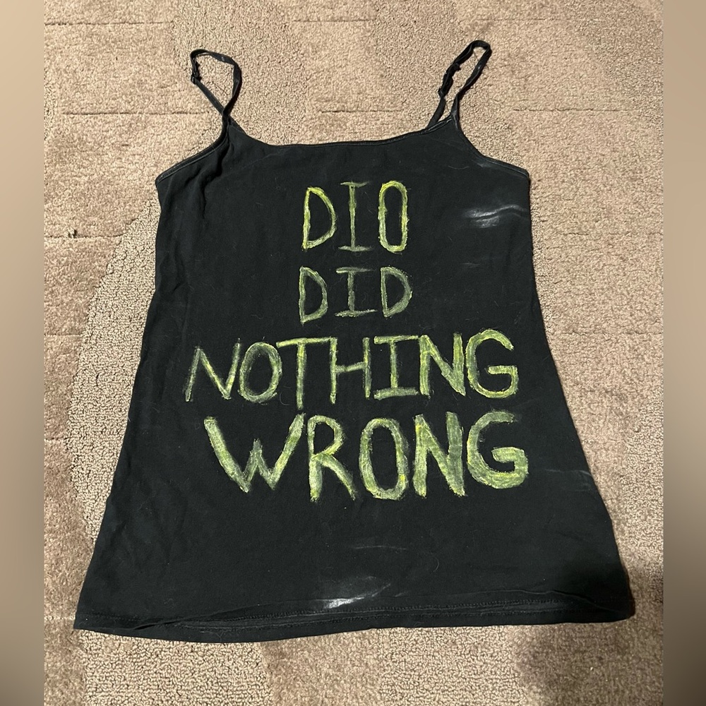 *6 for $10!* JoJo’s Bizarre Adventure JJBA Dio Did Nothing Wrong Tank Top Funny